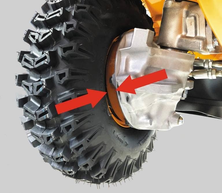 Grass-winding protection kit front axle-