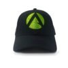 Arbortec AT052 - Baseball Cap Curved Peak Front Icon - Black/Lime - AB355181