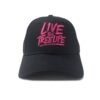 Arbortec AT054 - Baseball Cap Curved Peak Live The Treelife - Black/Pink - AB355180