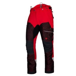 Arbotec AT4090 - Deep Forest Chainsaw Trousers Design C/Class 1 - Red