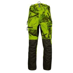 Arbortec AT4070 - Breatheflex Pro Realtree Chainsaw Trousers Design C/Class 1 - Lime