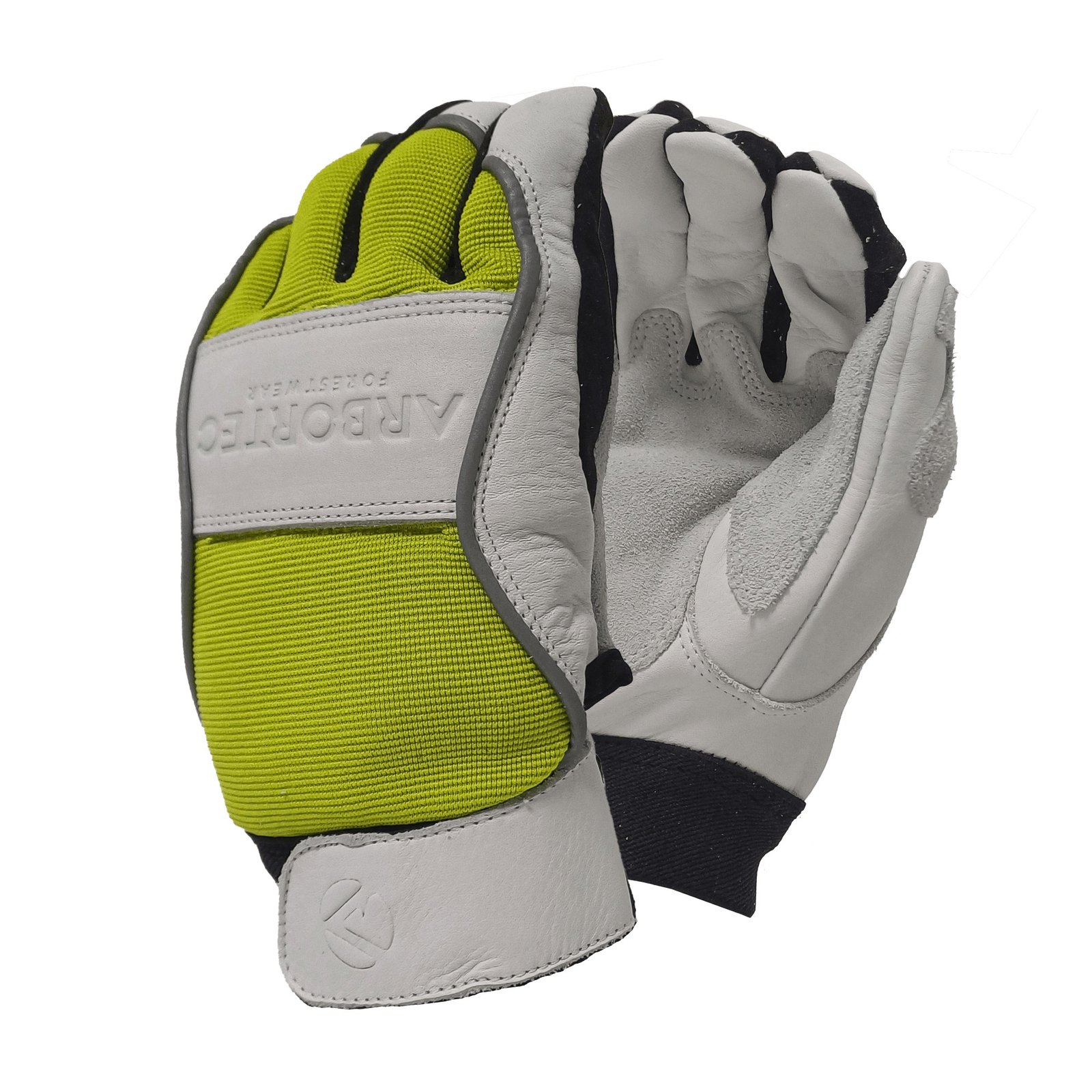 Arbortec AT875 Chainsaw Gloves Lime/White