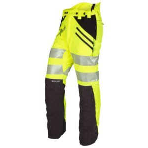Arbortec ATHV4050 Breatheflex Chainsaw Trousers Design C Class 1 - Hi-Vis Yellow/Kevlar