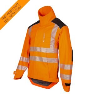Arbortec ATHV4460 - Heavy Duty Half Zip Waterproof Jacket - Hi Vis Orange