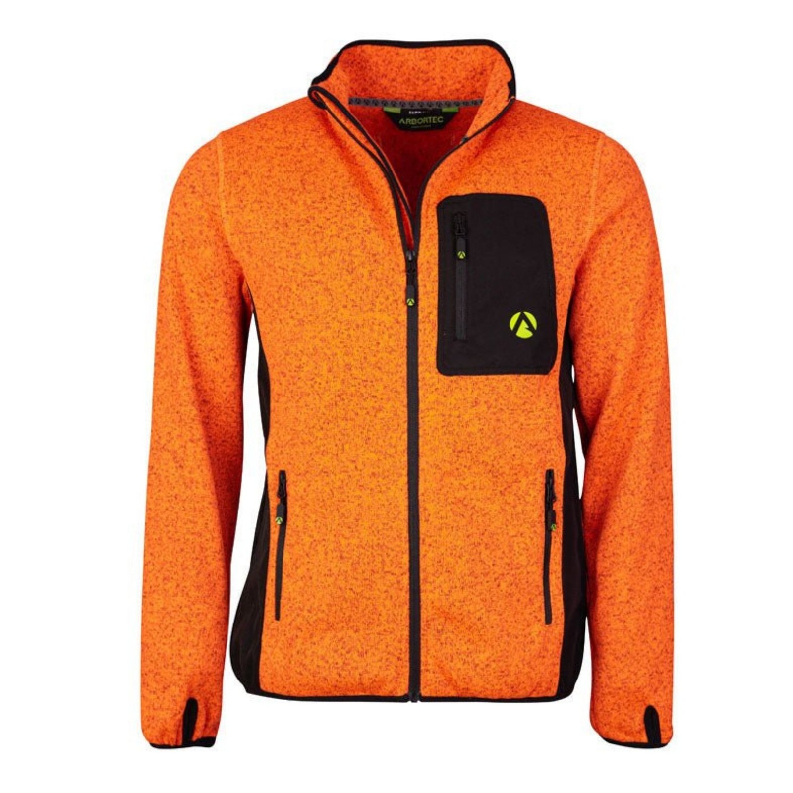 Arbortec Kudu Plus Melange Zip Sweater Orange