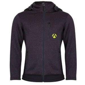 Arbortec Yeti Knitted Fleece Lined Hooded Jacket - Grey