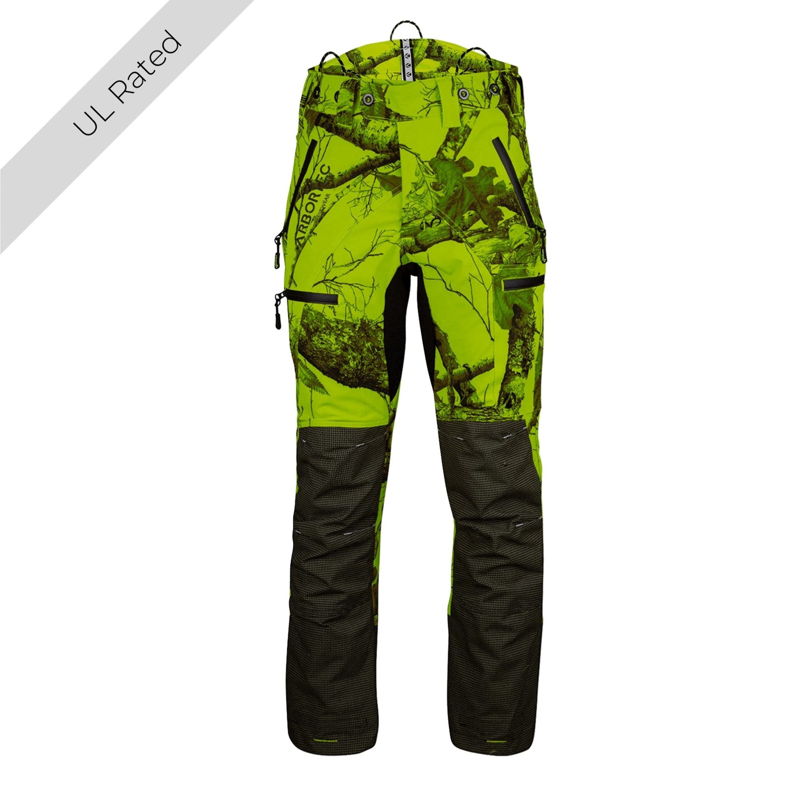 Arbotec AT4060 - Breatheflex Pro Realtree Chainsaw Trousers UL Rated - Lime