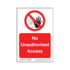Treehog SS0035 Corex Safety Sign - No Unauthorised Access - AB301934