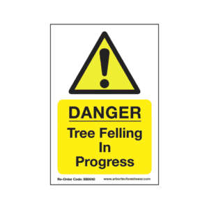 Treehog SS0040 Corex Safety Sign - Tree Felling In Progress - AB301935