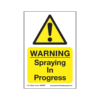 Treehog SS0052 Corex Safety Sign - Warning Spraying in Progress - AB301938