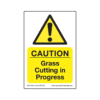 Treehog SS0140 Corex Safety Sign - Grass Cutting in Progress - AB345368
