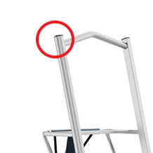 Henchman Tripod Ladder Plastic End Caps-  Main Stile End Cap