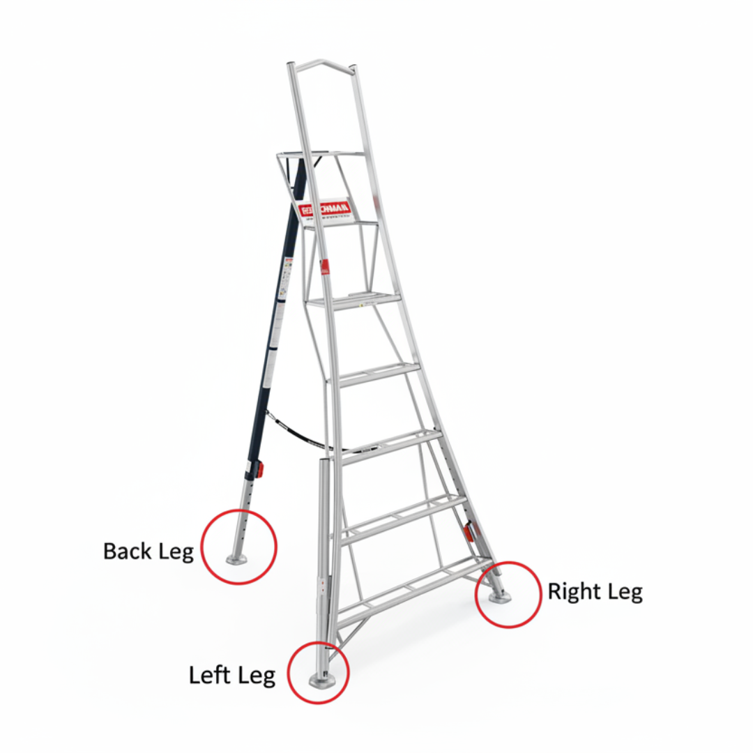 Henchman Tripod Ladder Replacement Legs-