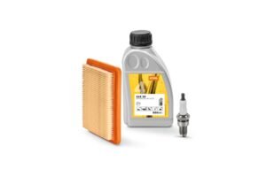 STIHL Service Kit 49 with air filter, spark plug and 500ml SAE 30 engine oil for RM 248, RM 253, RM 443, RM 448, RM 488 and MH 445 models